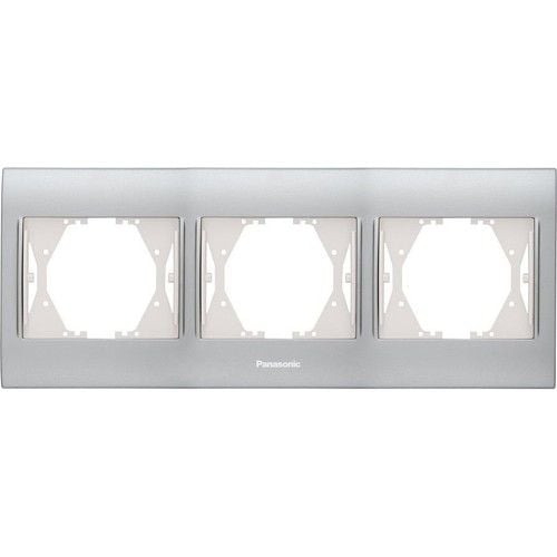 Panasonic Thea Blu Inox Matt Dore Üçlü Çerçeve