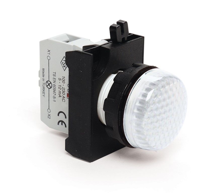 Emas C Plastik Led'Li Sinyal Beyaz 100-230V Ac - CP0B0XB
