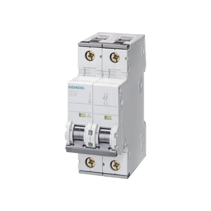 Siemens 8A; 2 Fazli; Dc Anahtarli Otomatik Sigorta; 10Ka; C Tipi; Yavaş Karakterli 5SY5208-7