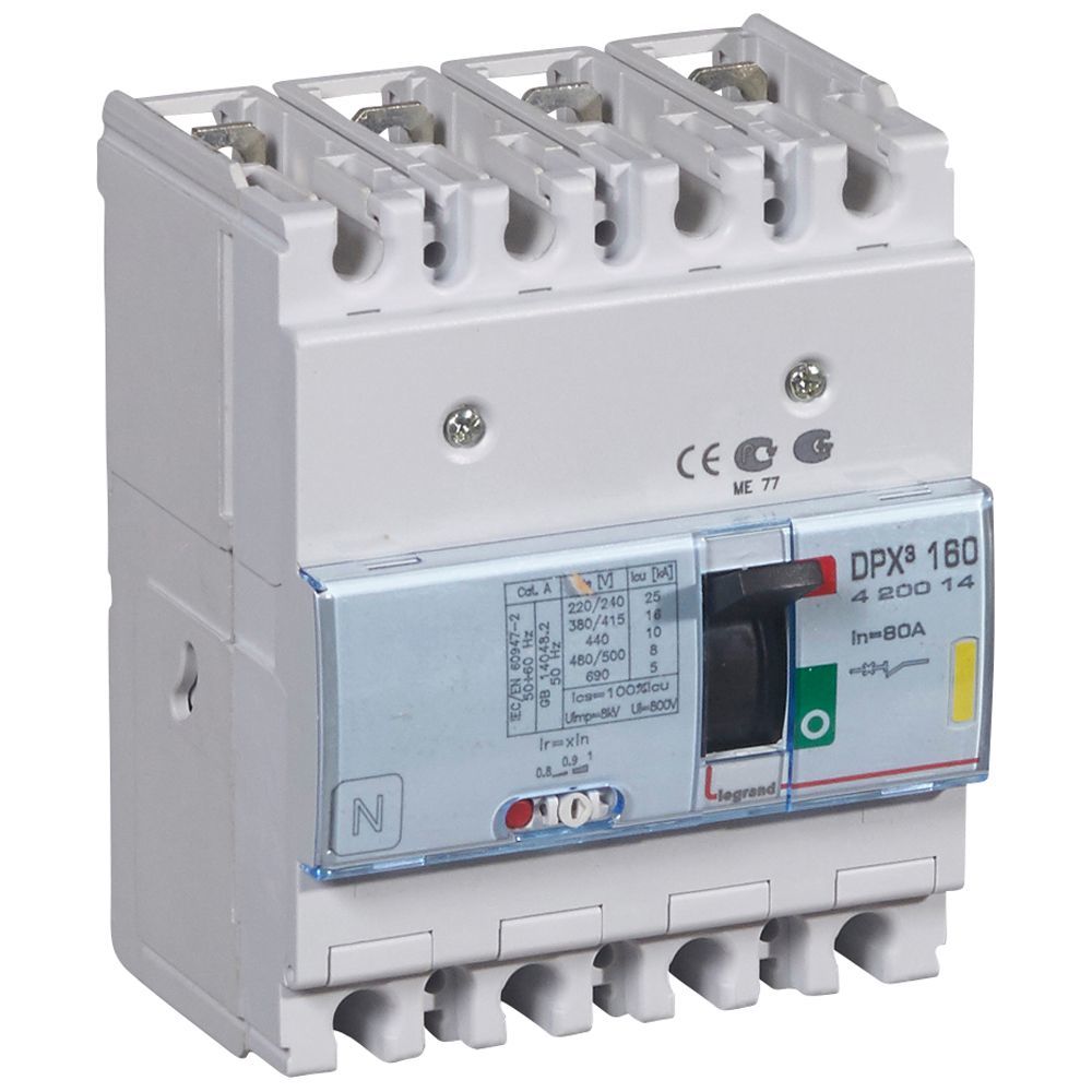 Legrand DPX³160 TM 4P 80A 16kA LEG-420014