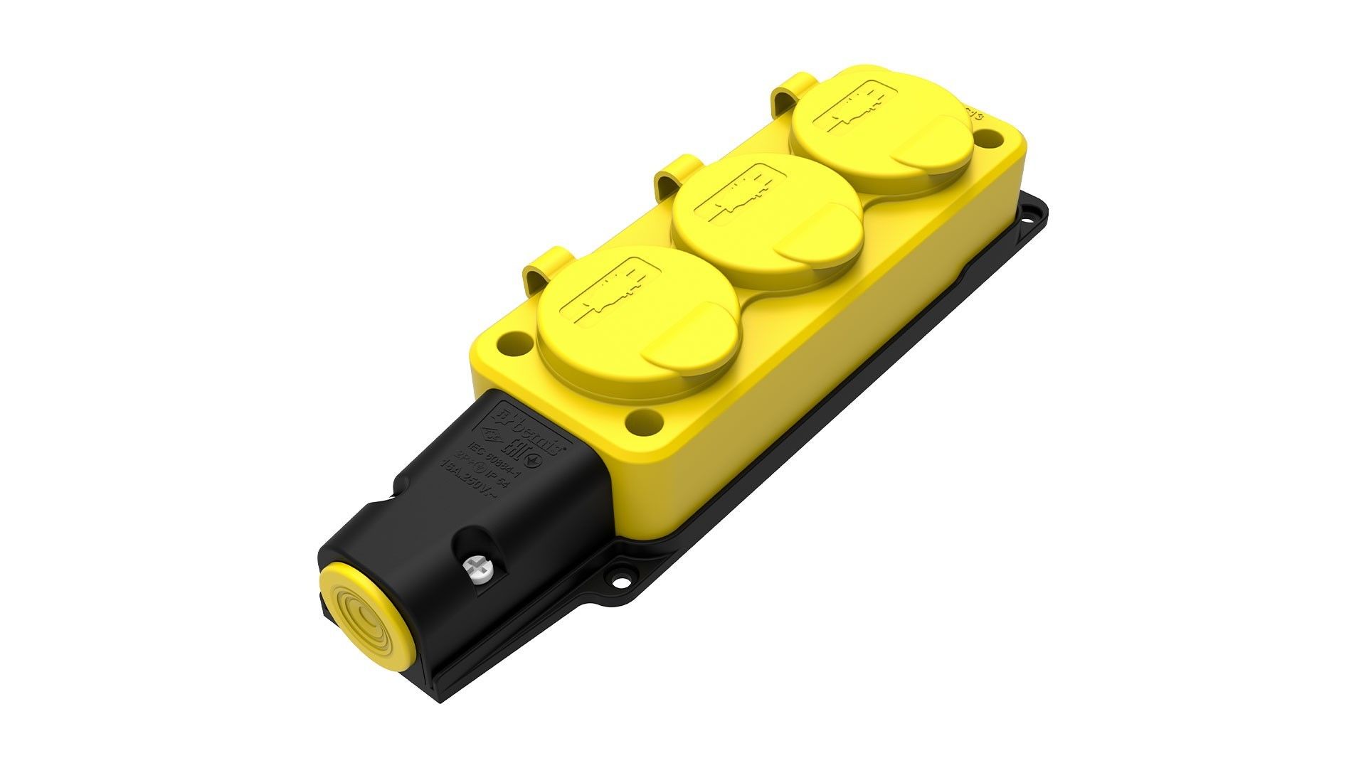 Bemis Üçlü Grup Priz (Sarı) IP54 BV3-1402-3613