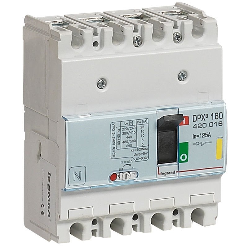 Legrand DPX³160 TM 4P 125A 16kA LEG-420016