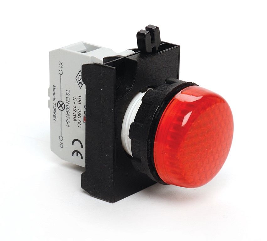 Emas C Plastik Led'Li Sinyal Kırmızı 100-230V Ac - CP0K0XK