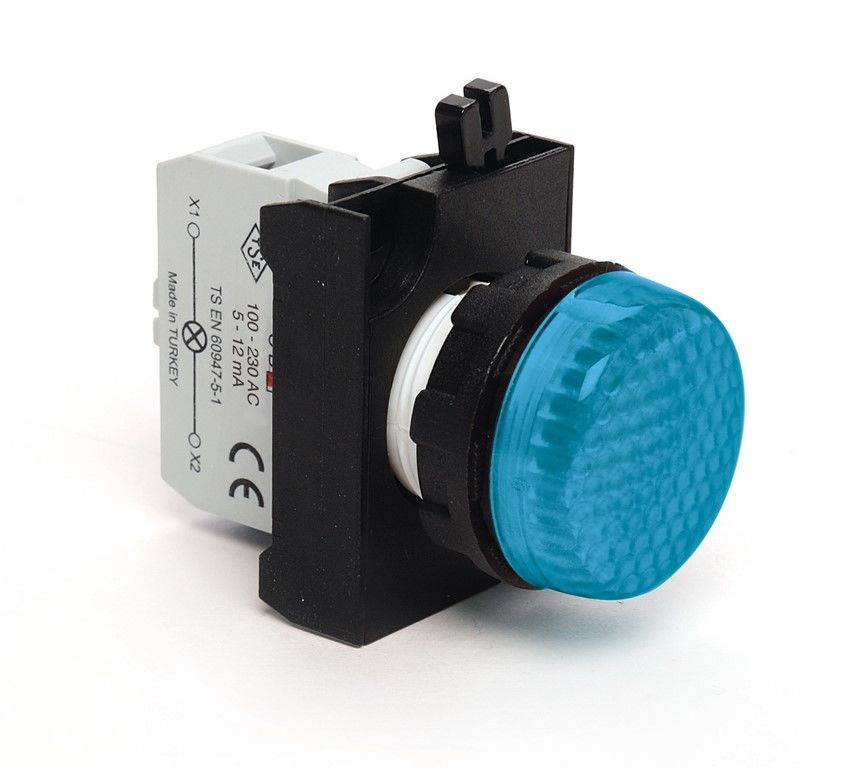 Emas C Plastik Led'Li Sinyal Mavi 100-230V Ac - CP0M0XM