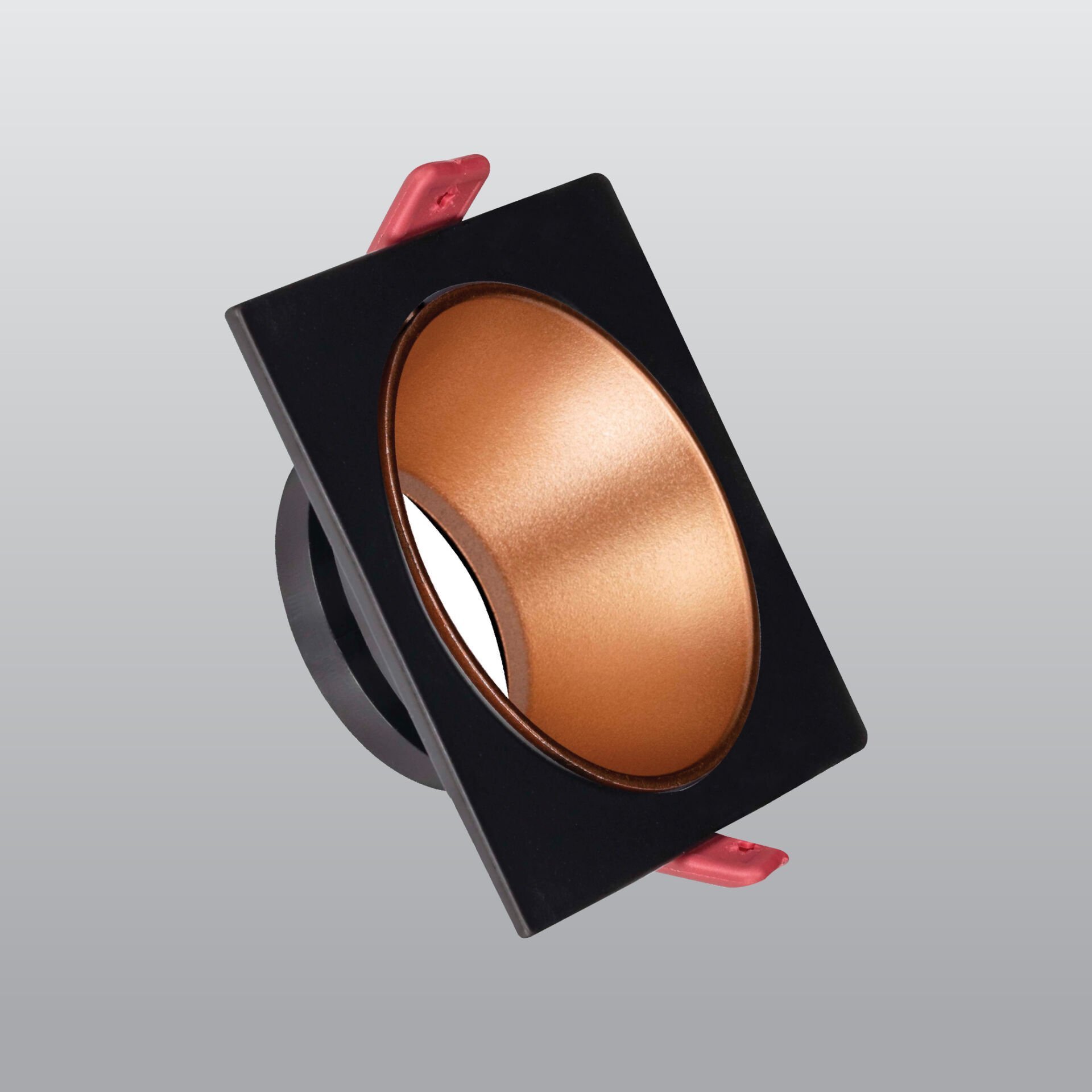 ACK Siyah Kare Çerçeve / Sandy Rose Gold Reflektör Sıva Altı Spotlıght AH03-07021