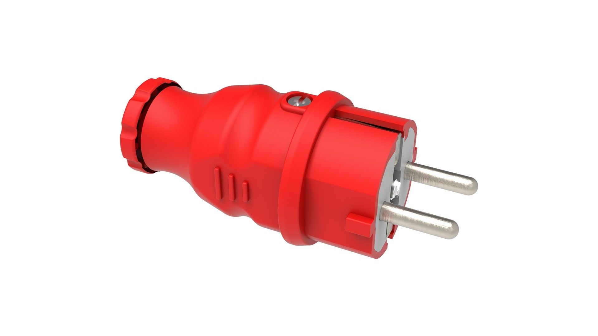 Bemis Düz Fiş (Kırmızı) IP44 BV6-1402-2011