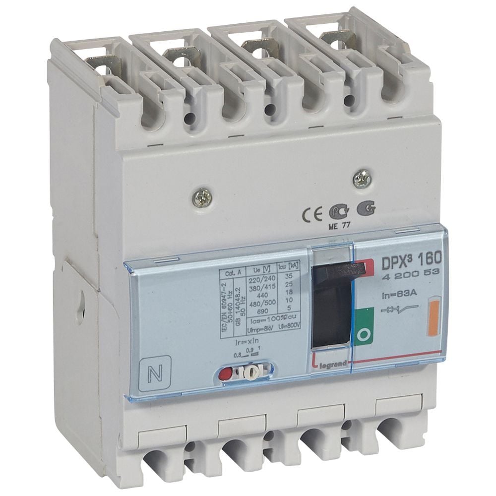 Legrand DPX³160 TM 4P 63A 25kA LEG-420053