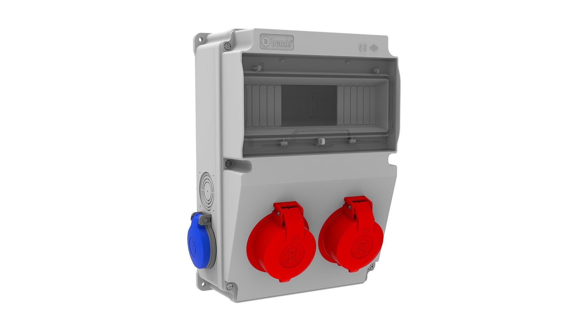 Bemis Ön 2 Ad. 3/25A. 380V. Yan 2 Ad. 1/16A. 220V. IP44 BD2-2205-2020