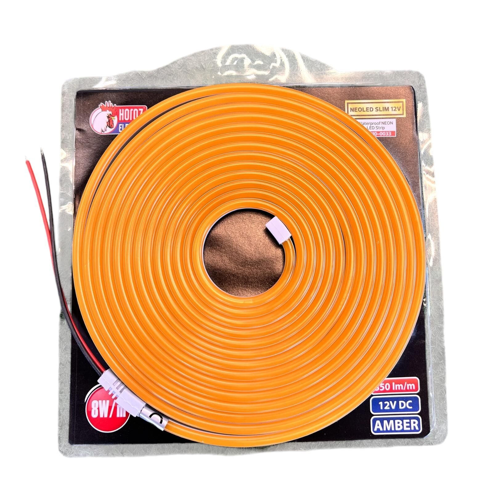 Horoz 081-010-0033 12 Volt Amber Slim Neon Led