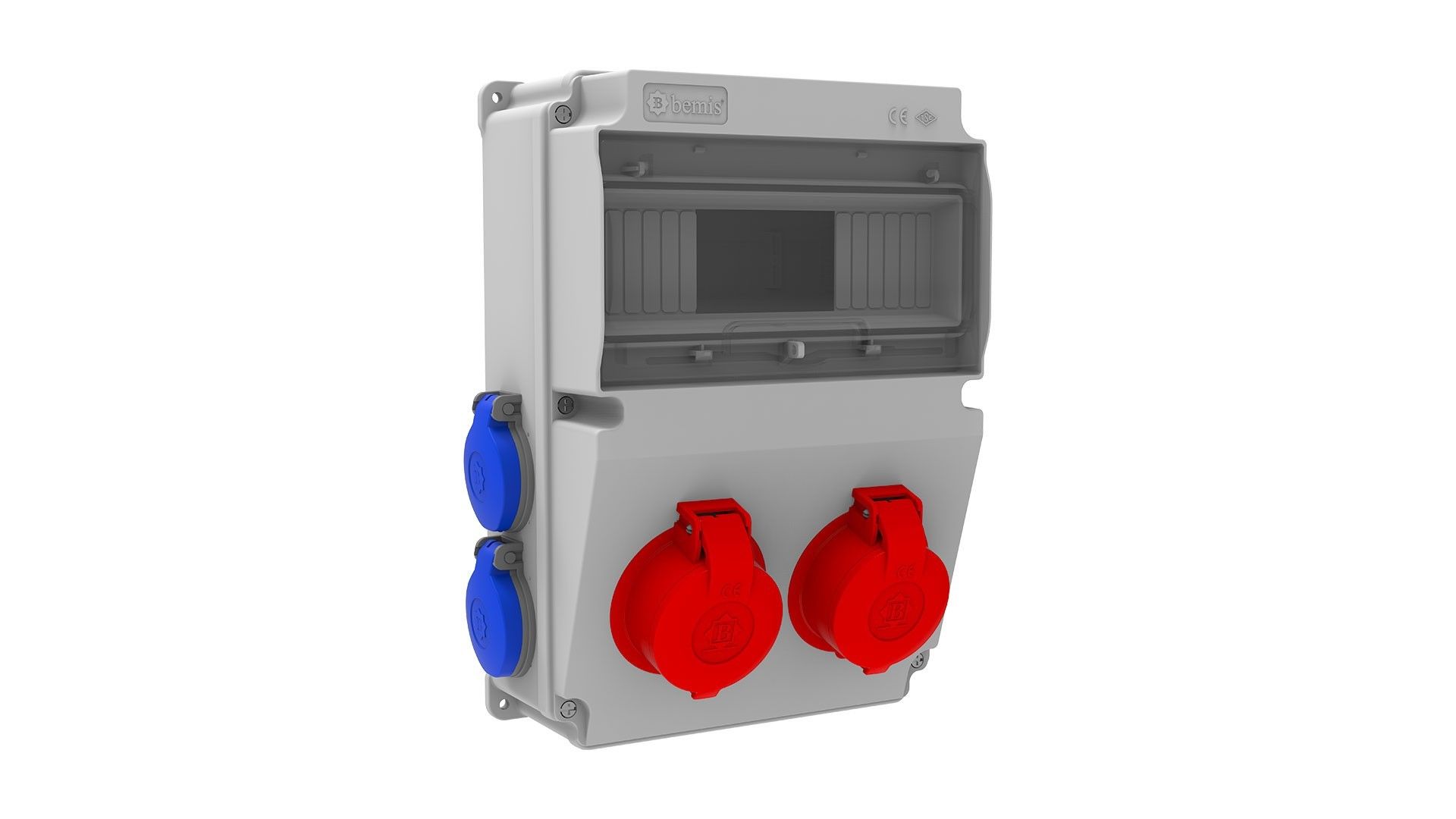 Bemis 3/25A. 380V. 2 Ad. Ön - 1/16A. 220V. 4 Ad. Yan IP44 BH2-2205-4020
