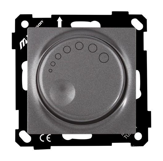 Mutlusan Ep Işıklı Işıkayarlayıcı Dımmer 600W Vidalı Füme - 2270 440 0295