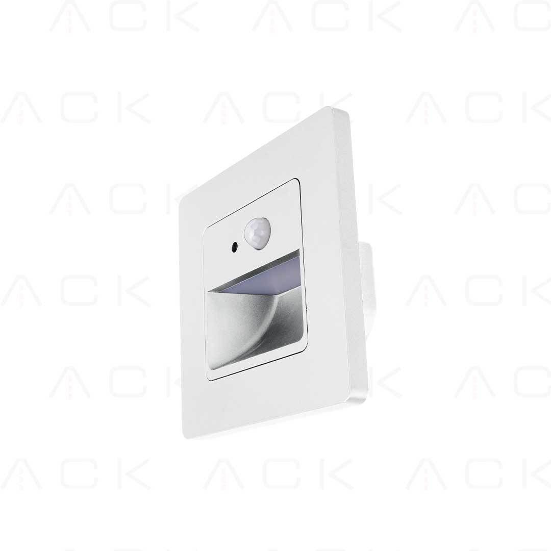 ACK Sensörlü Merdiven Armatürü Beyaz Kasa 3000K AH07-00400