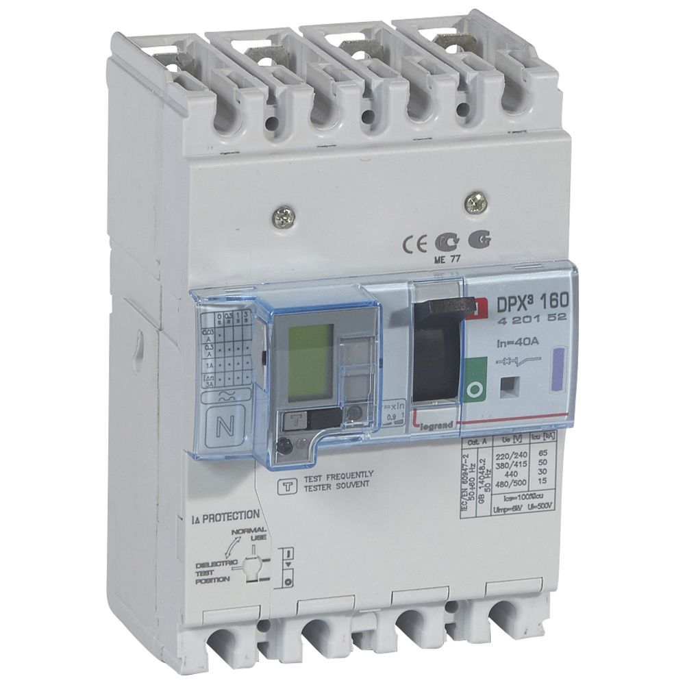 Legrand DPX³160 TM&KAK 4P 40A 50kA LEG-420152