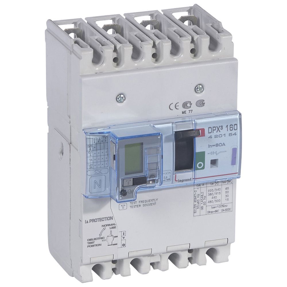 Legrand DPX³160 TM&KAK 4P 80A 50kA LEG-420154