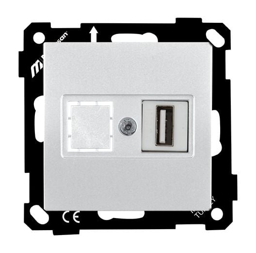 Mutlusan Elitra Data Prizi 1*Usb Vidalı Beyaz - 2270 455 0101