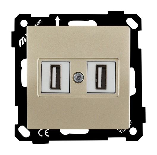 Mutlusan Elitra Data Prizi 2*Usb Vidalı Saten - 2270 456 0190