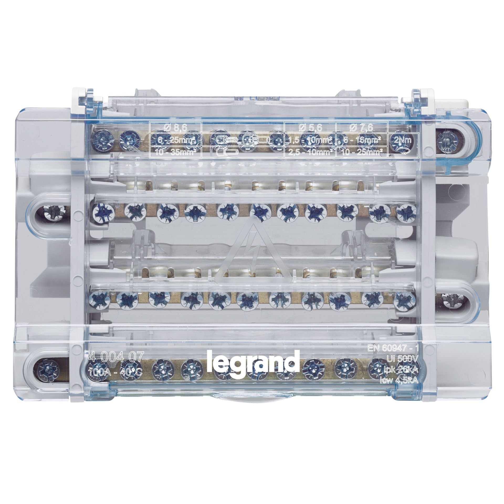 Legrand Modüler Dağıtım Blok 4P 100A 8M LEG-400407
