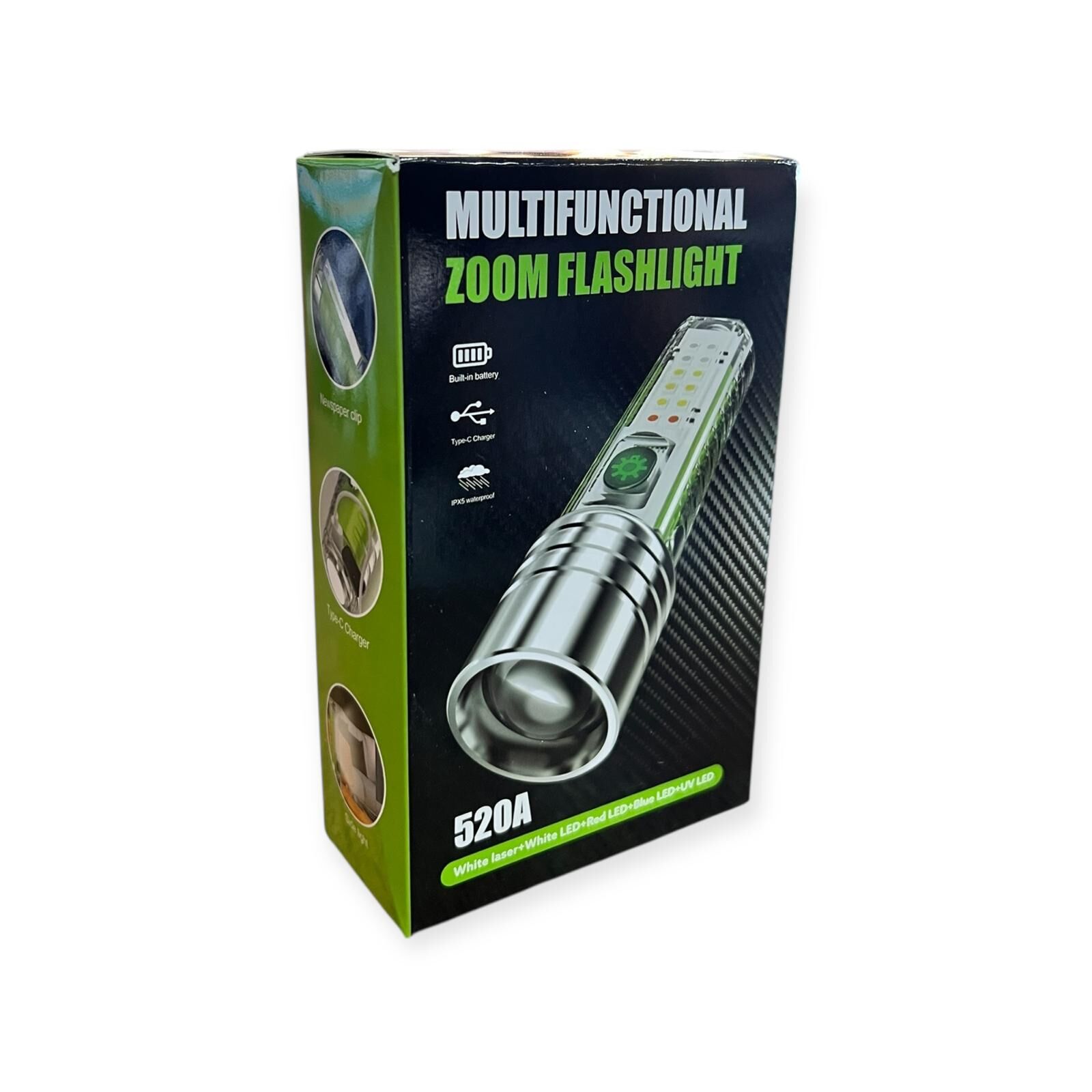 Multifunctional Zoom Flashlight