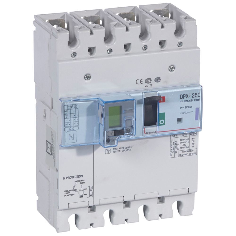 Legrand DPX³250 ELE&KAK 4P 100A 50kA LEG-420385