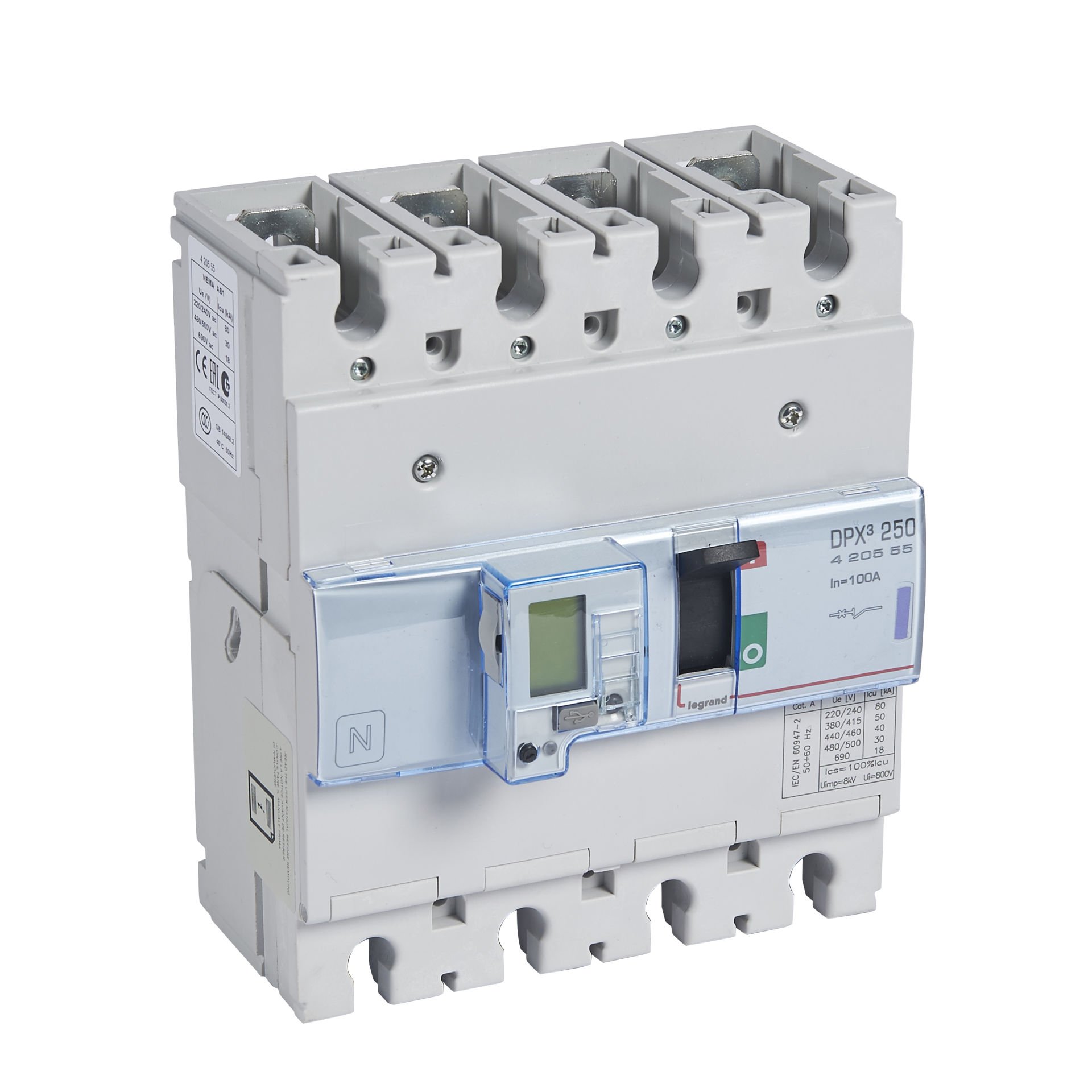 Legrand DPX³250 ELE&SG 4P 100A 50kA LEG-420555