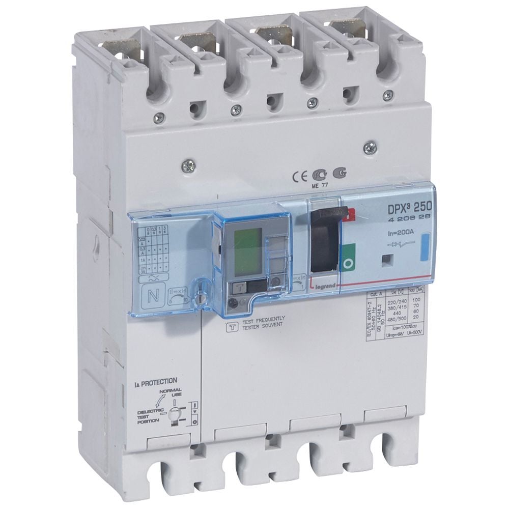 Legrand DPX³250 TM&KAK 4P 200A 70kA LEG-420628