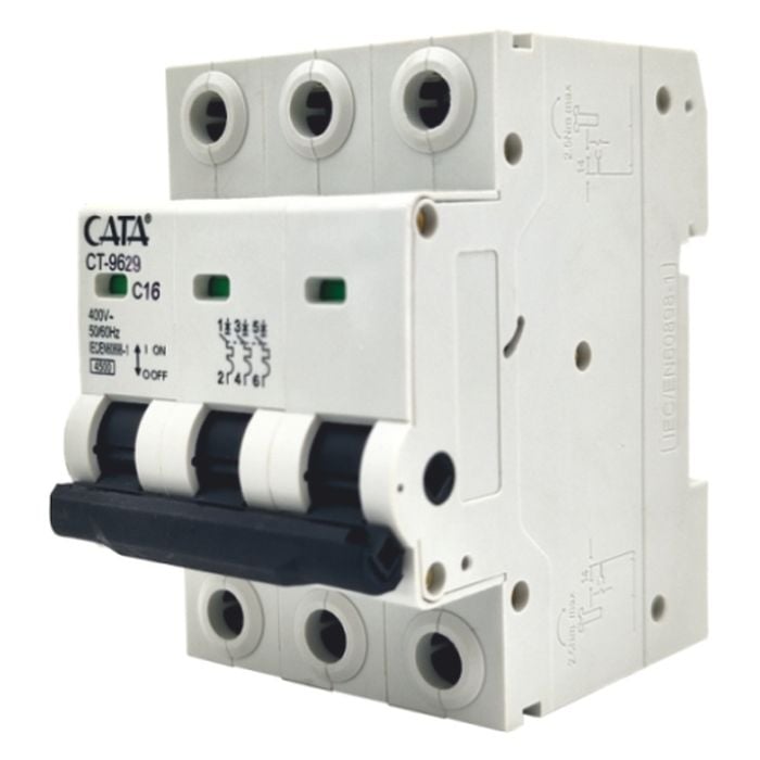 Cata CT-9629 16 AMPER SİGORTA ( C TİPİ / TRİFAZE / 4.5 kA )