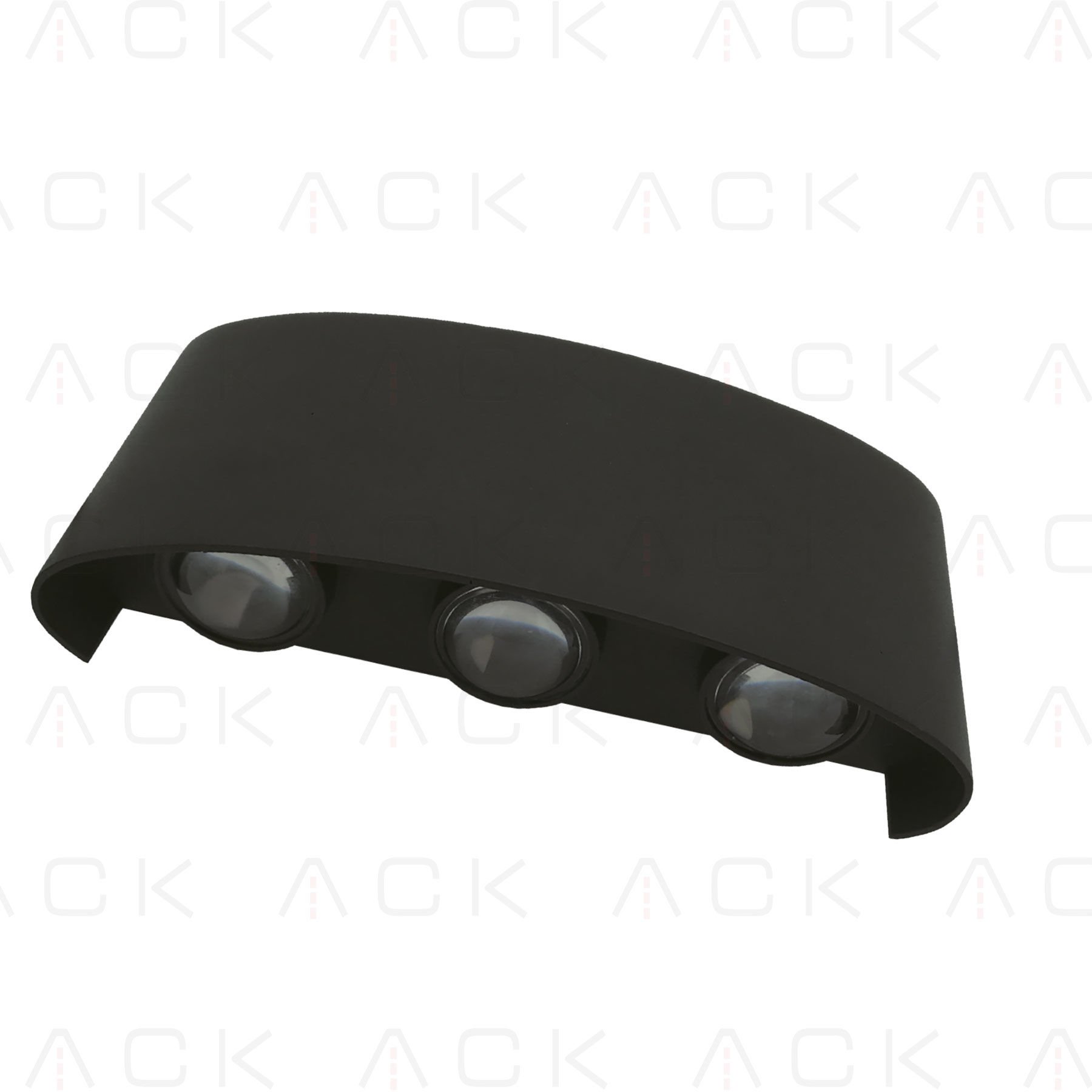 ACK 6*1W / Smd Chıp / Siyah Aplik / 3000K / Ip54 / Skd Full Set Includes Screw/Sıze : L167*H80*W42 AH07-07201