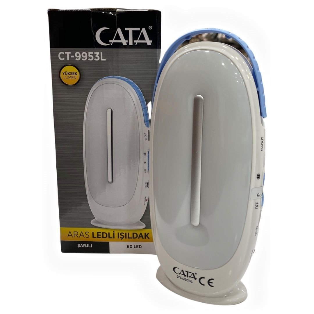 Cata Aras 60 Ledli Işıldak CT-9953 Dimmerli Beyaz Işık