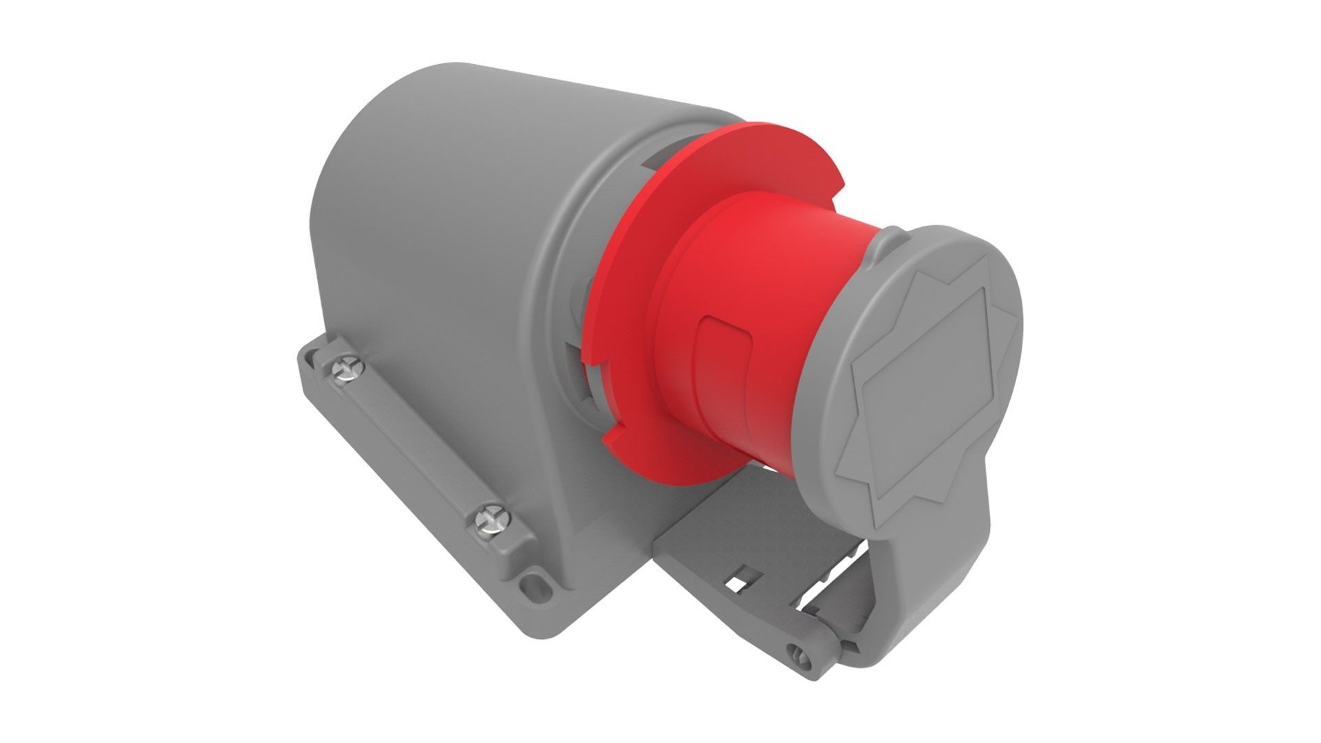 Bemis 4/16A. 90° Eğik Duvar Fiş (Yaylı Kapaklı) IP44 BC1-1504-2235