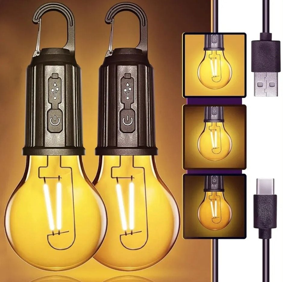 Taşınabilir kamp ışık 600mAh LED kamp lambası kanca ile taşınabilir aydınlatma