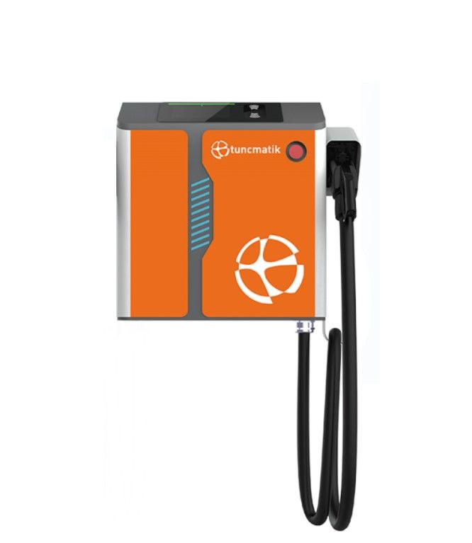 Tunçmatik Mini Dc Charger 60 Kw Dc Trifaze Araç Şarj İstasyonu - Ticari Tip ( Wifi- 4G- Rfıd- Occp 1.6- Mode 3- Type 2- 4.3'' Lcd - Mıd Meter ) TSK16033