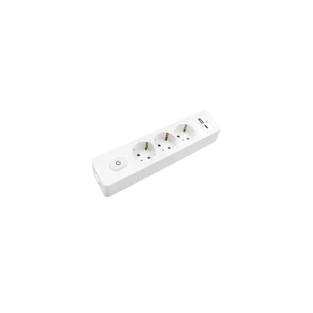 Seldur Üçlü Anahtarli USB Sarjli (12W) Toprakli Priz, 2m, ÇK G3TU21x
