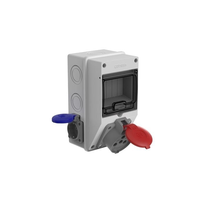 Cetsan 5 Otomatlı Eko Kombinasyon Kutusu Prizli - 1 Ad. 3 x 25 Ön / 2 Ad. 1 x 16 Yan KP.0180 - 1 Adet