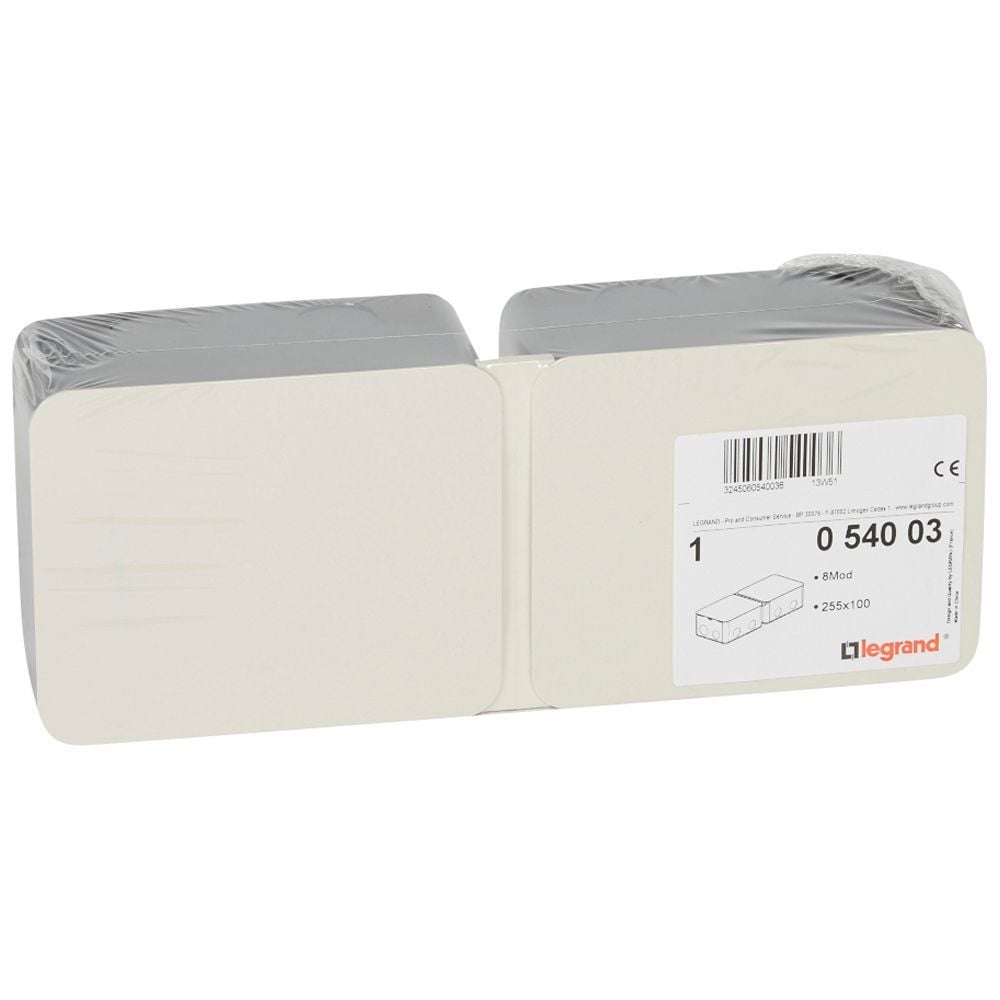 Legrand 8 (2x4) modül Donatılabilir masa veya döşeme altı buat için şap altı metal buat LEG-054003