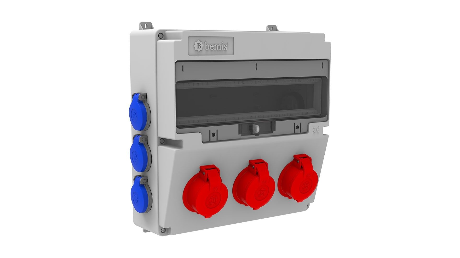 Bemis 3/25A. 380V. 3 Ad. Ön-1/16A. 220V. 6AD Yan IP44 BD4-2305-6020
