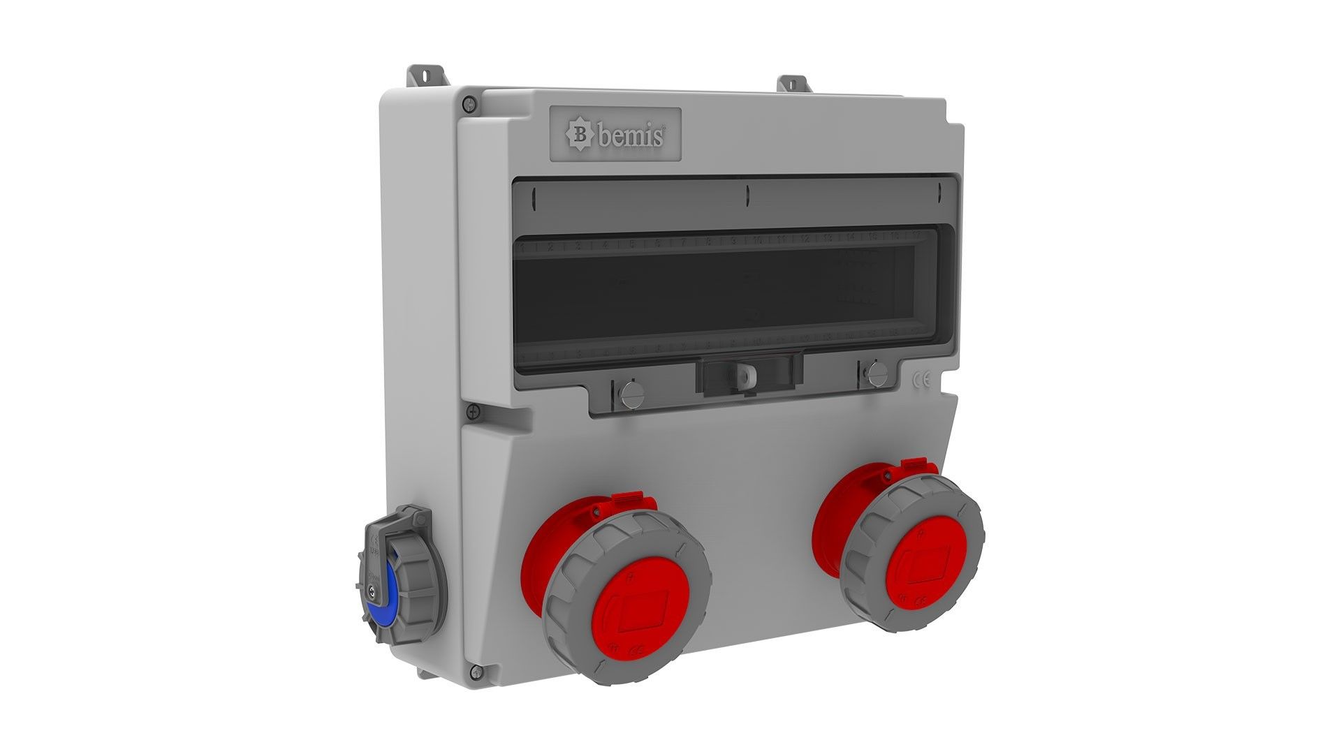 Bemis 5/32A. 380V. 2 Ad. Ön-1/16A. 220V. 2 Ad. Yan IP66 BD4-6230-2020