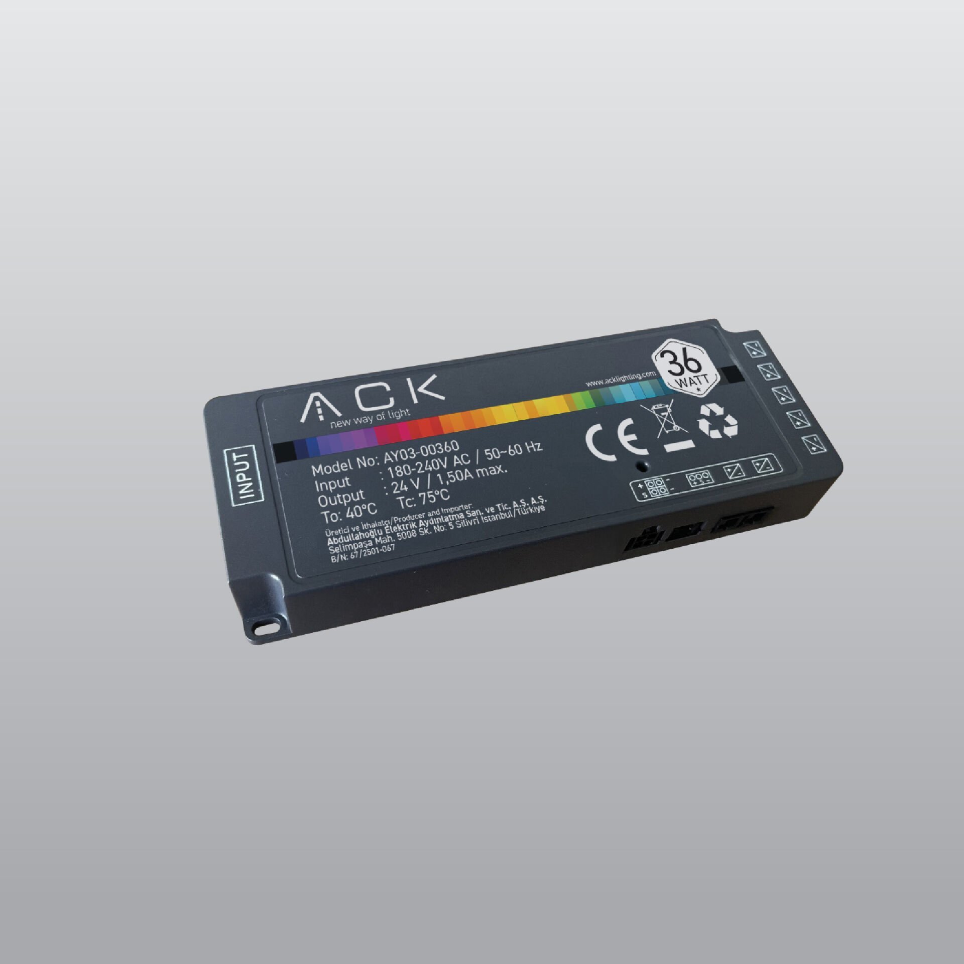 ACK AY03-00360 36W 24V Driver