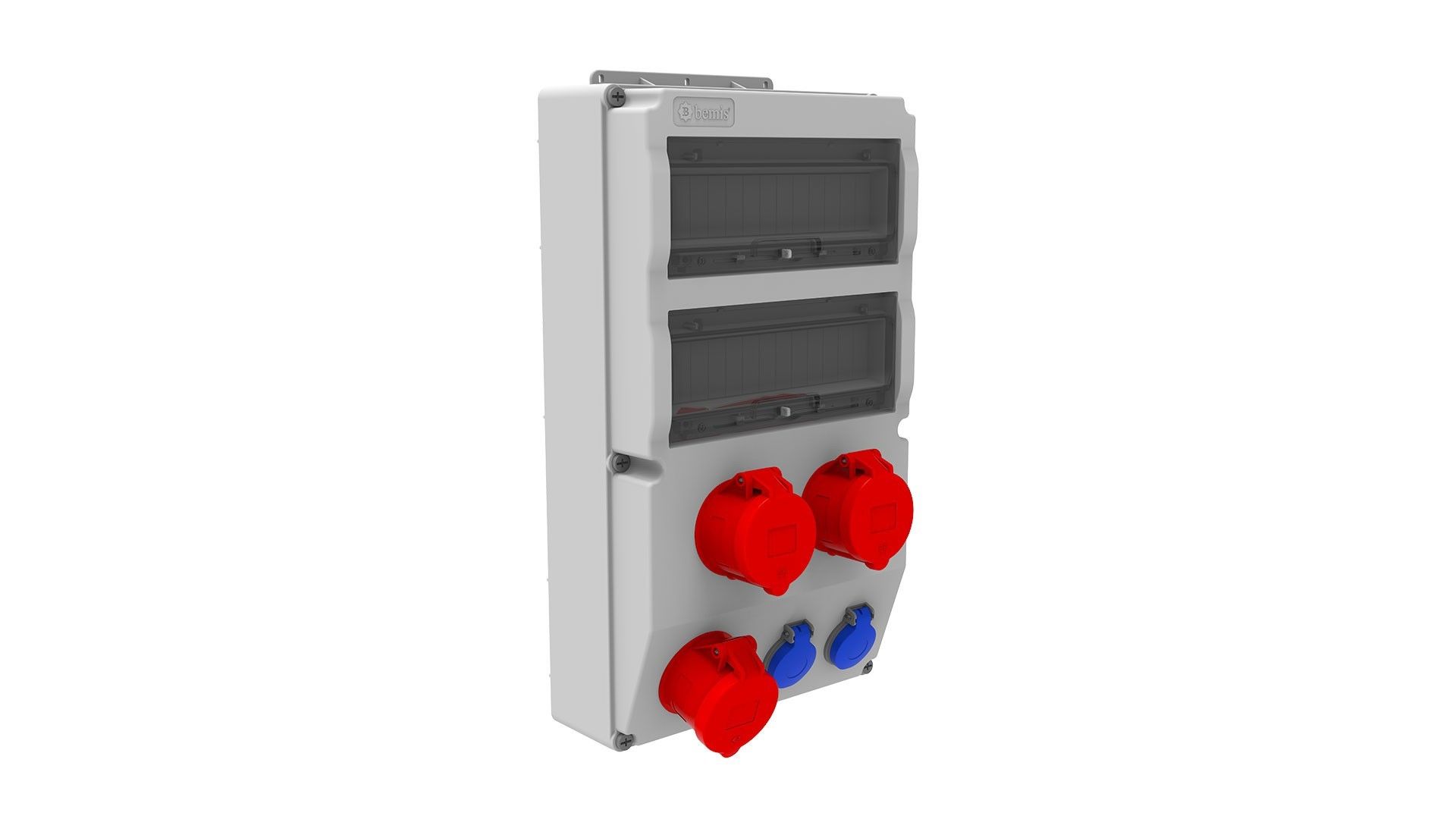 Bemis 5/32A. 380V. 3 Ad. - 1/16A. 220V. 2 Ad. P.P. Ön IP44 BD8-2334-2020