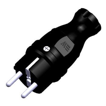 Cetsan 1/16A. Monofaze Kauçuk Düz Fiş TNP.280 - 1 Adet