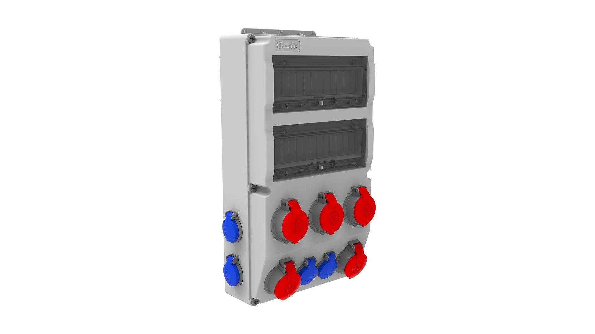 Bemis 3/25A. 380V. 5 Ad. - 1/16A. 220V. 6 Ad. P.P. IP44 BD8-2505-6020