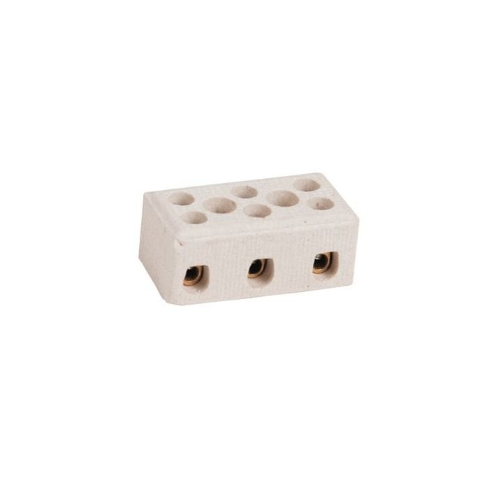 Cetsan No.1 - 3'lü (6mm2) Porselen Klemens SK.3011 - 1 Adet