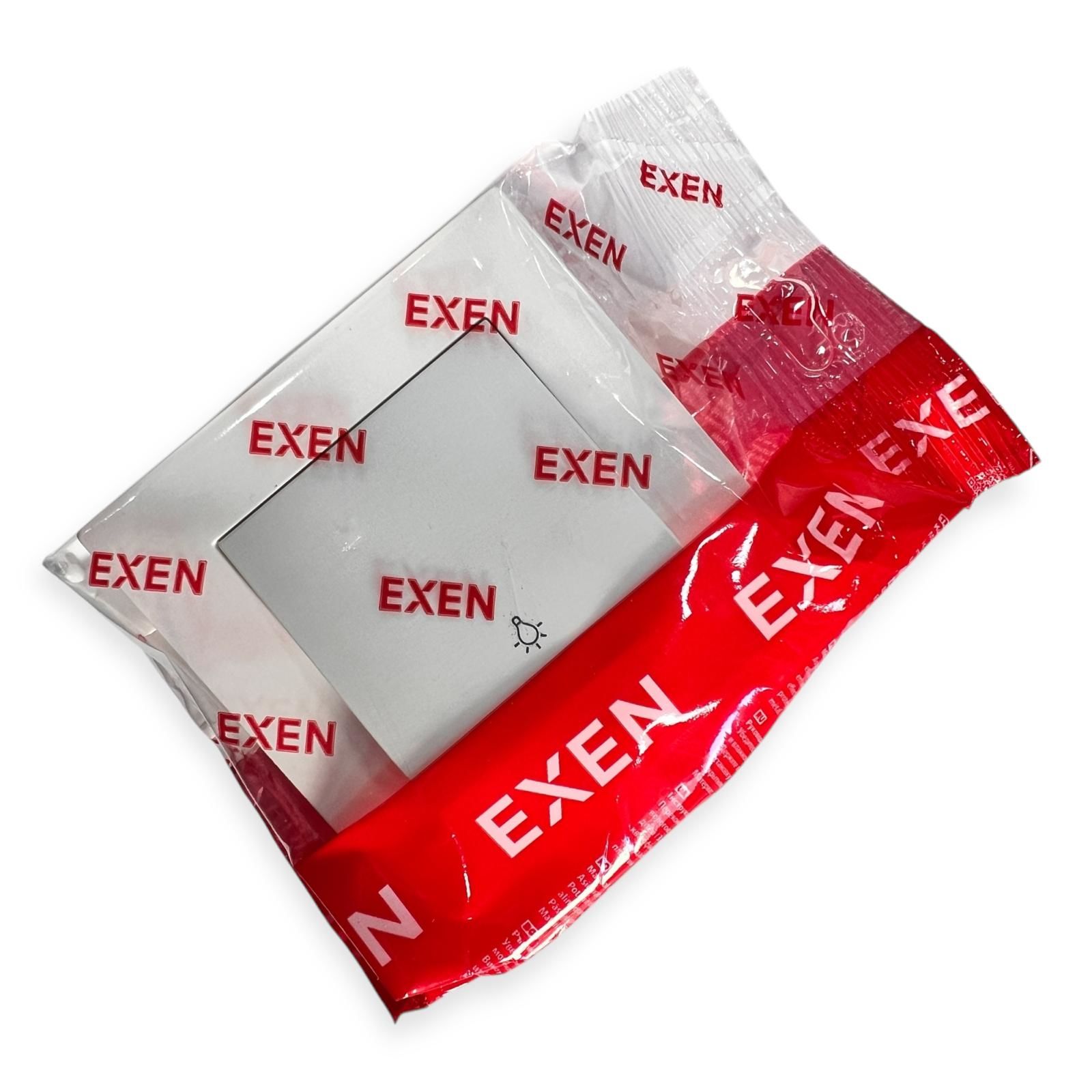 Exen Karell Beyaz Light Anahtar Komple Takim