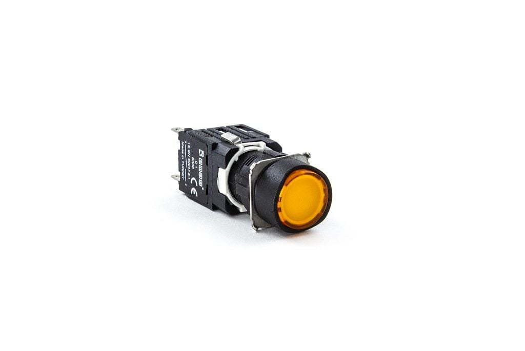 Emas D Yuvarlak Buton Sarı 1Na - D100YDS