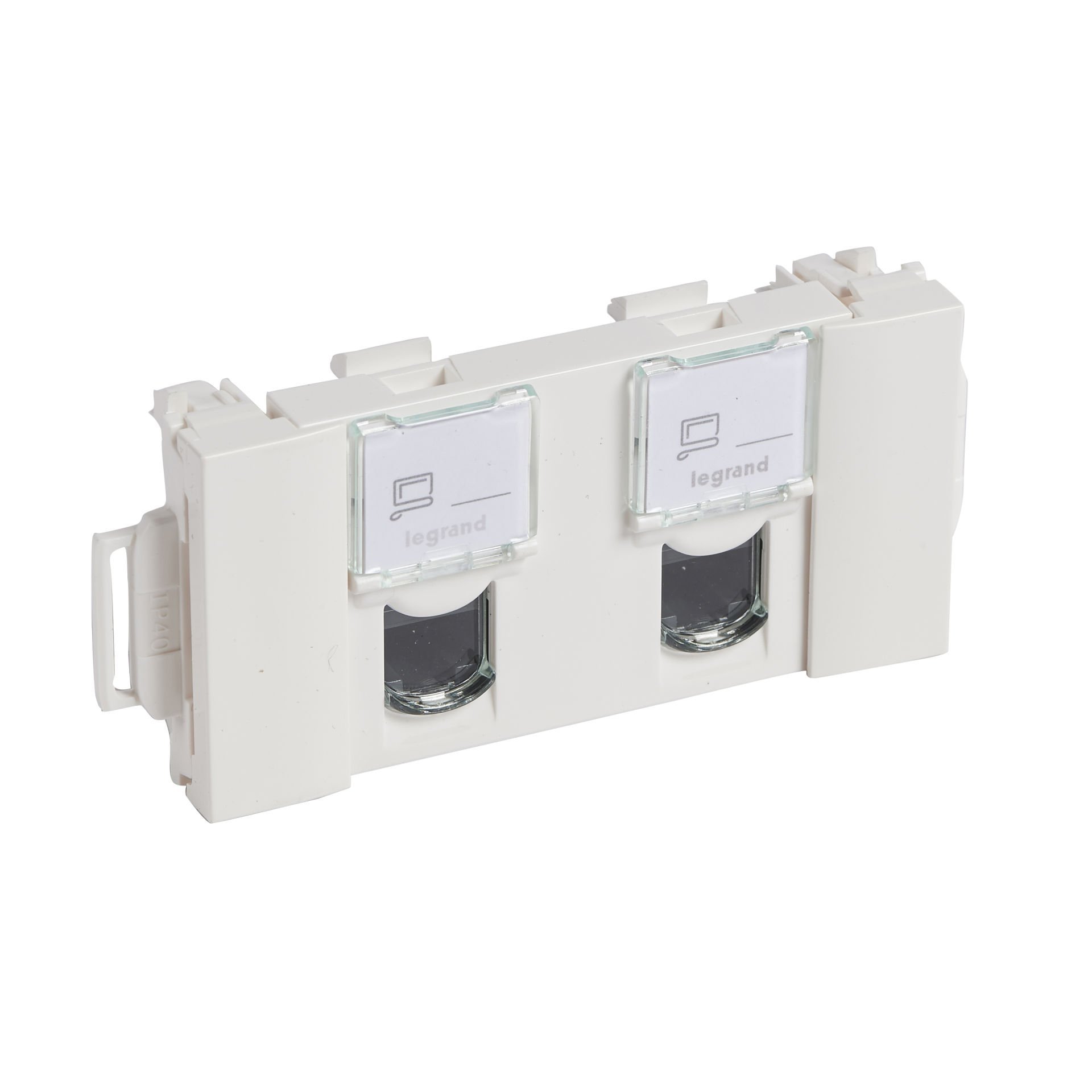 Legrand LCS² Sistem Armada RJ45 Cat6 priz - UTP 2xRJ45 Soluclip aksesuarlı,3modül LEG-076544