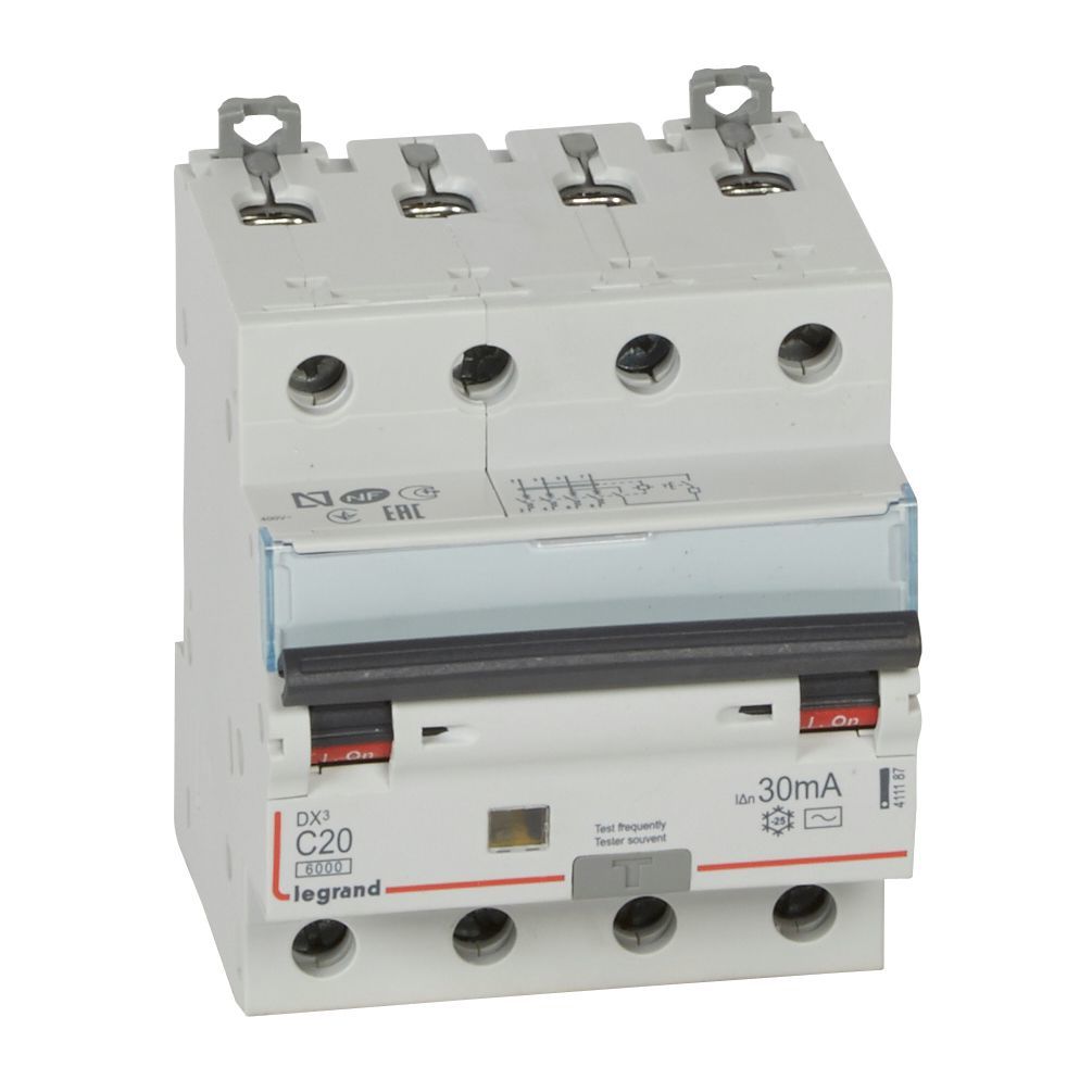 Legrand DX³ RCBO 20A 4P AC tipi 30mA LEG-411187