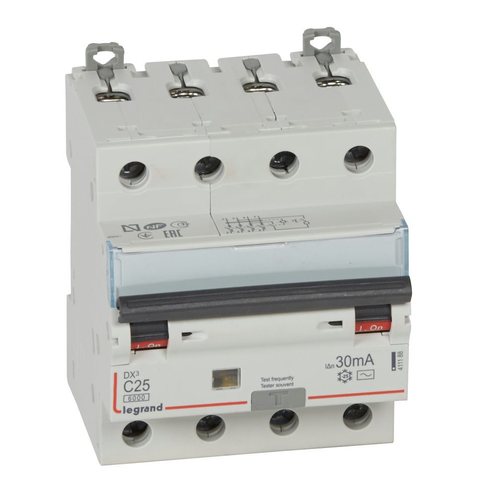 Legrand DX³ RCBO 25A 4P AC tipi 30mA LEG-411188