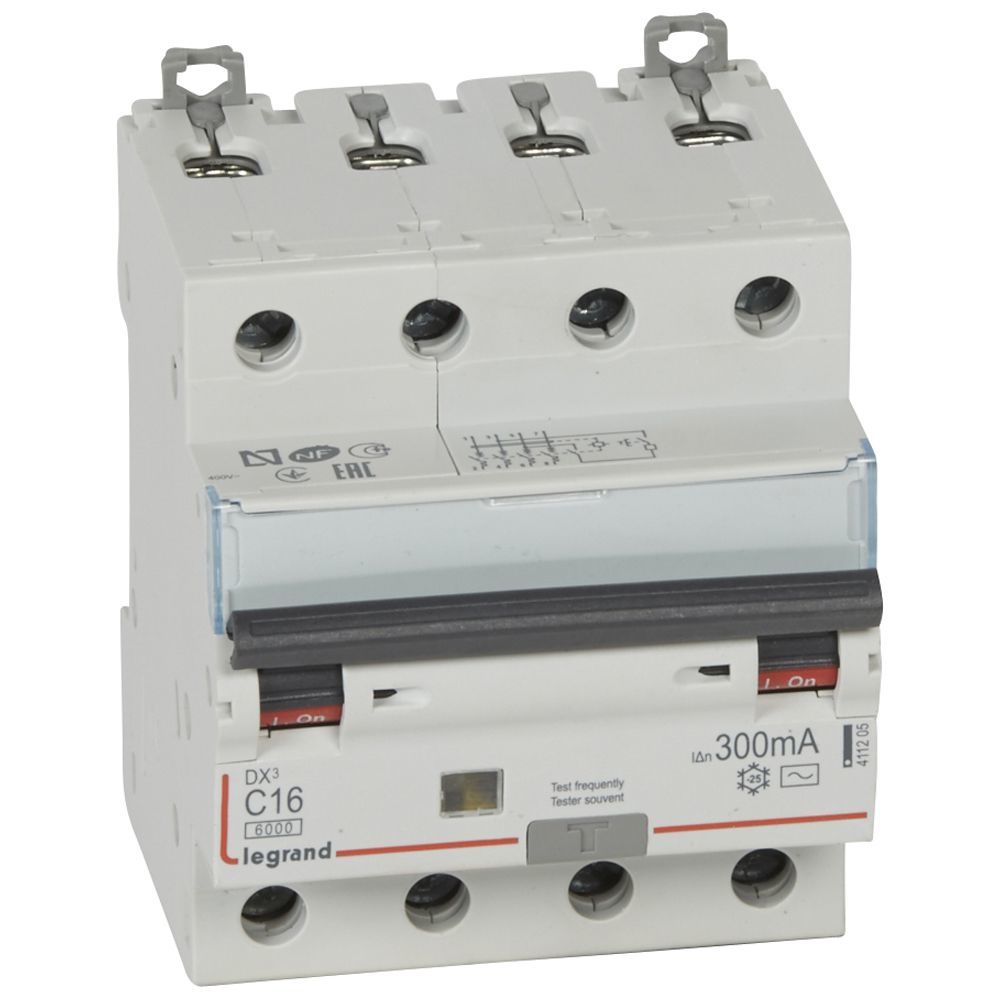 Legrand DX³ RCBO 16A 4P AC tipi 300mA LEG-411205