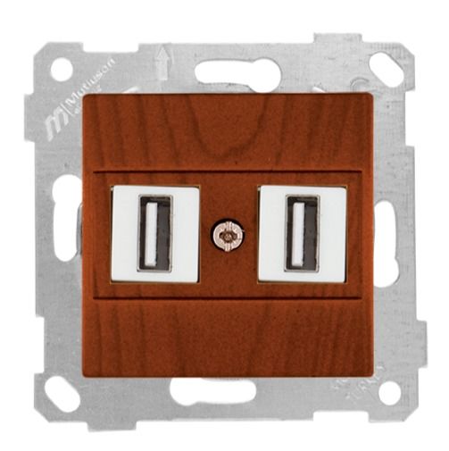 Mutlusan Rita Mek Tuş Data Prizi 2*Usb Kiraz - 2200 456 0156