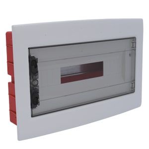 Çetinkaya Pano 440x273x80 ABS Sıva Altı 18'li Sigorta Kutusu Seffaf Kapakli - Klemensli ÇP 10918
