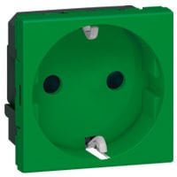 Legrand S.Armada Top. Antim. priz, yeşil tuş kapaklı LEG-077216